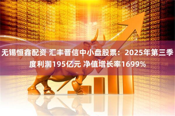 无锡恒鑫配资 汇丰晋信中小盘股票:2025年第三季度利润195亿元 净值增长率1699%